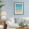 Stupell Industries Abstract Beach Coastal Color Block Framed Print Under Glass, design by Martina Pavlova